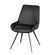 15 Kit 2 Cadeiras Giratorias Aline Rivatti 52 cm -Largura- Estofado em PU Preto e Base em Aco